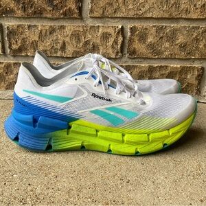 Reebok Floatzig X1 White Distal Lime Running Shoes 100201727 Men's Size 10